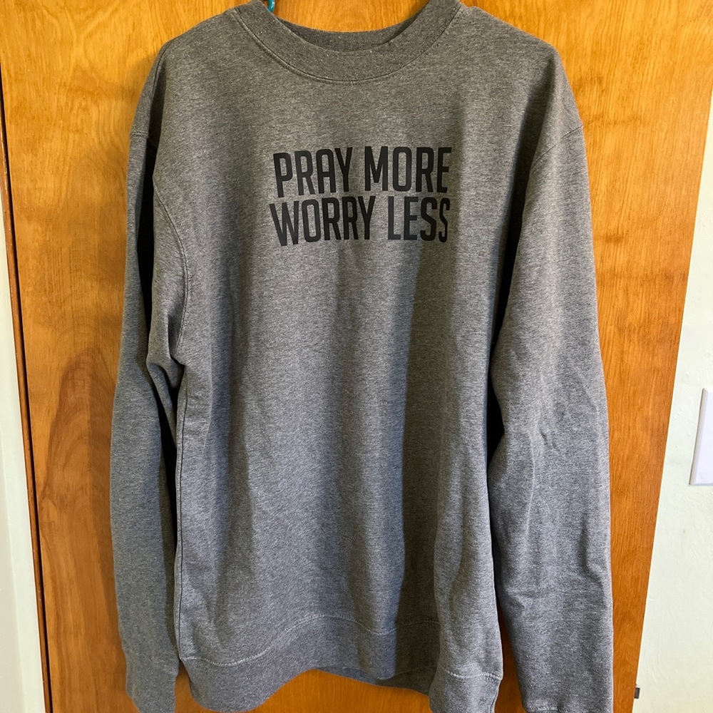 Inspirational Gray Crewneck Sweatshirt